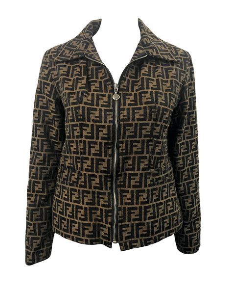 fendi zucca jacket|fendi zucca shopper.